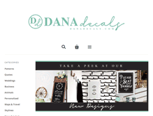 Tablet Screenshot of danadecals.com